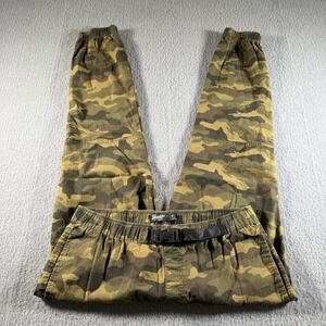 Brooklyn Cloth Jogger Pants Mens Large Green Camo Stretch Casual Comfortable